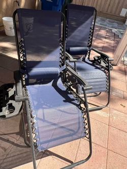 Zero Gravity Reclining Patio Chairs – Set of 2