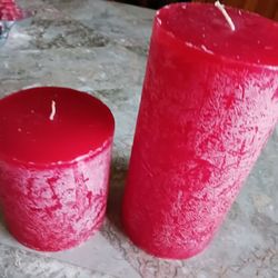 2 Velas, Nuevas  8"×4", 5"×4"