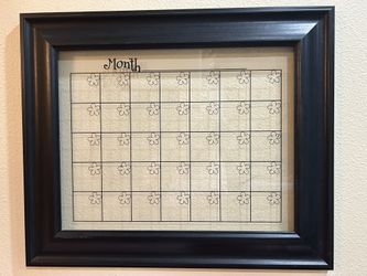 Write On Glass Calendar 