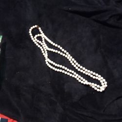 Custom Jewelry. White Pearls Not Real Okay. 12 In Long Fold It In Half.