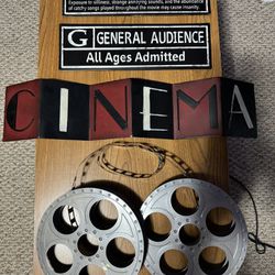Home Theater Signs Wall Hangings (Metal)