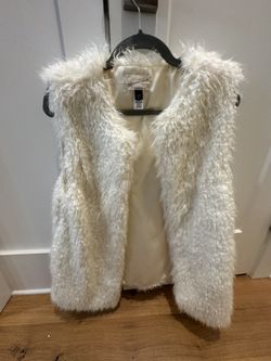 White Fur Vest by Universal Thread