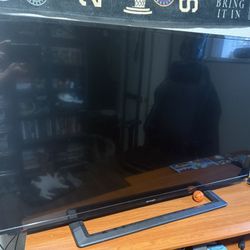 Sharp 42" Class (42" Diag.) LED with 1080p resolution, 120Hz refresh rate, 3 HDMI inputs, and DOA (Roku not included, no remote)