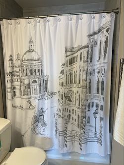 Cynthia Rowley Shower curtain Venice Canal
