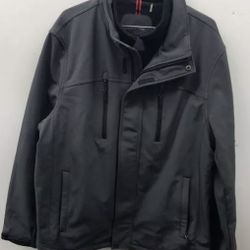 Calvin Klein Men's Gray Water Resistant Breathable Shell Jacket Size L Pre-owned Excellent 