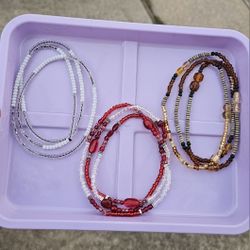 Homemade Waistbeads and Bracelets