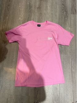 PINK STUSSY TEE SHIRT SIZE M