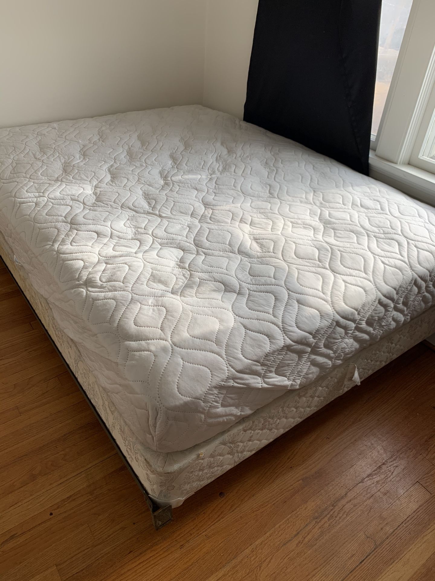 Serta Queen Mattress with Box Spring/Bed Frame