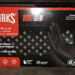 Xl Nitrile Gloves 