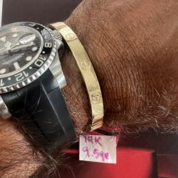 14K Yellow Gold Love ❤️ Bracelet For Wedding 9.5Gr