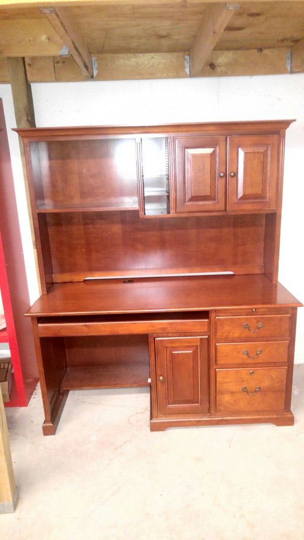 Beautiful wood and veneer Meridian Home Office Collection by Riverside