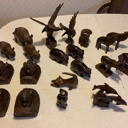 Ironwood Vintage 20 Piece Collection Bison Moose Cats Wolves Bears Eagles Dolphins