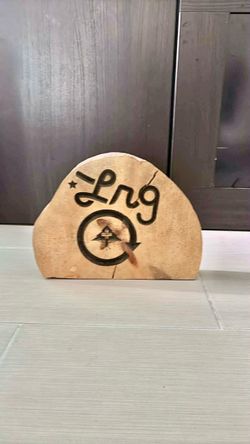 Wooden piece home decoration