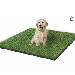 Fortune-star 39.3in X 31.5in Artificial Grass Dog Grass Mat and Grass Doormat