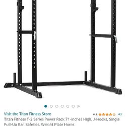 Titan T2 Power Rack With CAP Olympic Barbell 