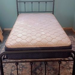 Twin Bed Frame  with Mattress  Included 