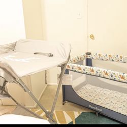 Baby Changing Table, Crib 