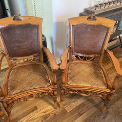 Vintage Hello Hobby chairs with a table