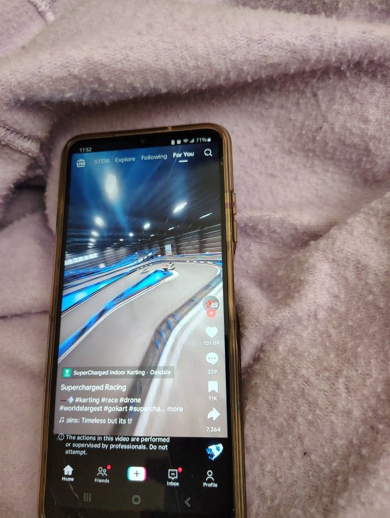 Samsung Phone With Tiktok App Installed