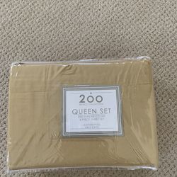Macy’s Queen Sheet Set 4 Piece 200 Thread Count – NEW