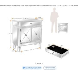 Mirror Night Stands (2)