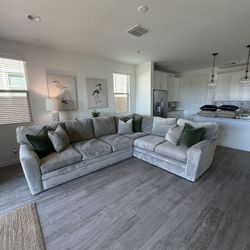 Living Spaces, Faun Gray Sectional