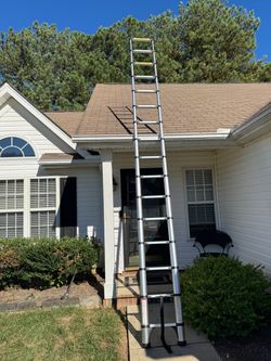 Soctone Telescoping Ladder with Hooks, Extension Ladder(15.5FT Hook) Portable Telescopic RV Ladder for Outdoor Camper Trips Motorhome with Tool Platf