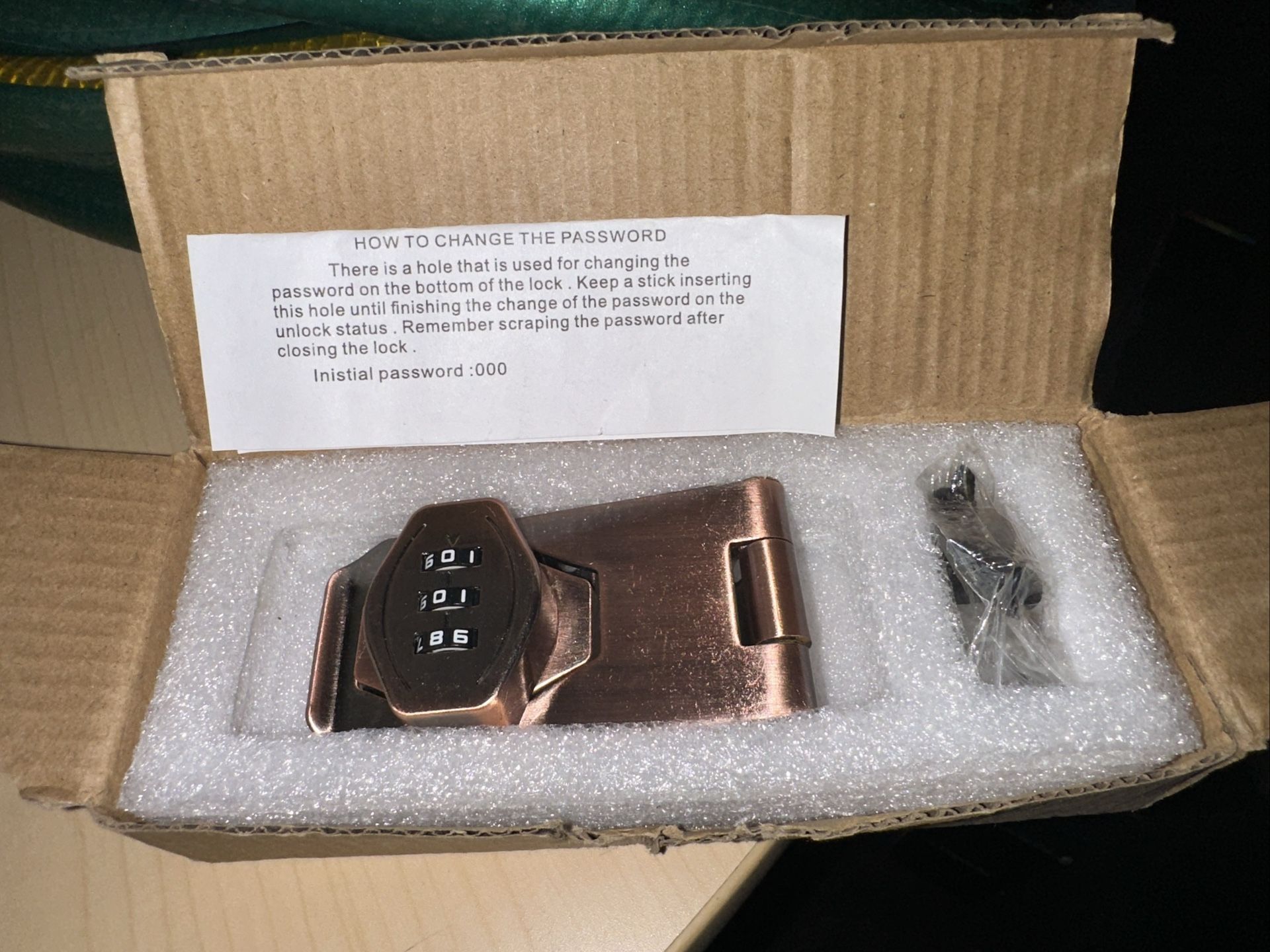 Password lock for doors or cabinet