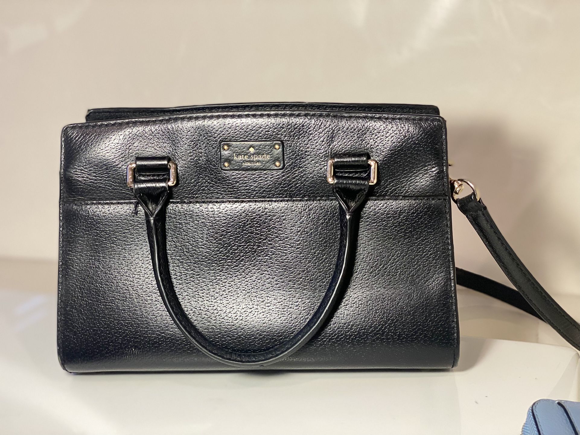 Classic Black Kate Spade Leather Crossbody Bag