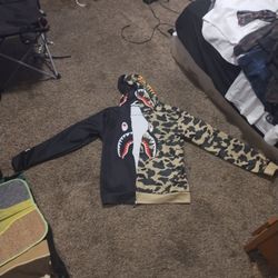 Shark Camo Bape Zip Up