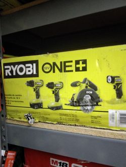 RYOBI ONE+ 18V 4-TOOL COMBO KIT