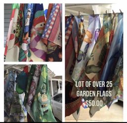 Garden Flags lot of over 25