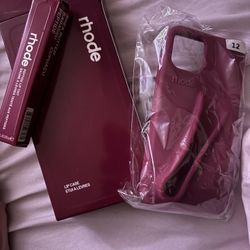 (iphone 12) Rhode Phone Case With Lipgloss 