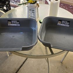 Two Extra Large Low Entry Litter Boxes - Barely Used