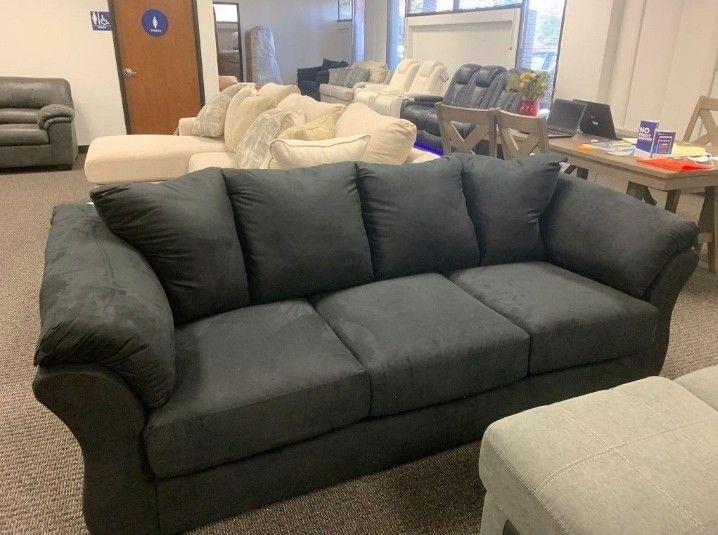 Darcy Black Sofa Couch Same Day Delivery