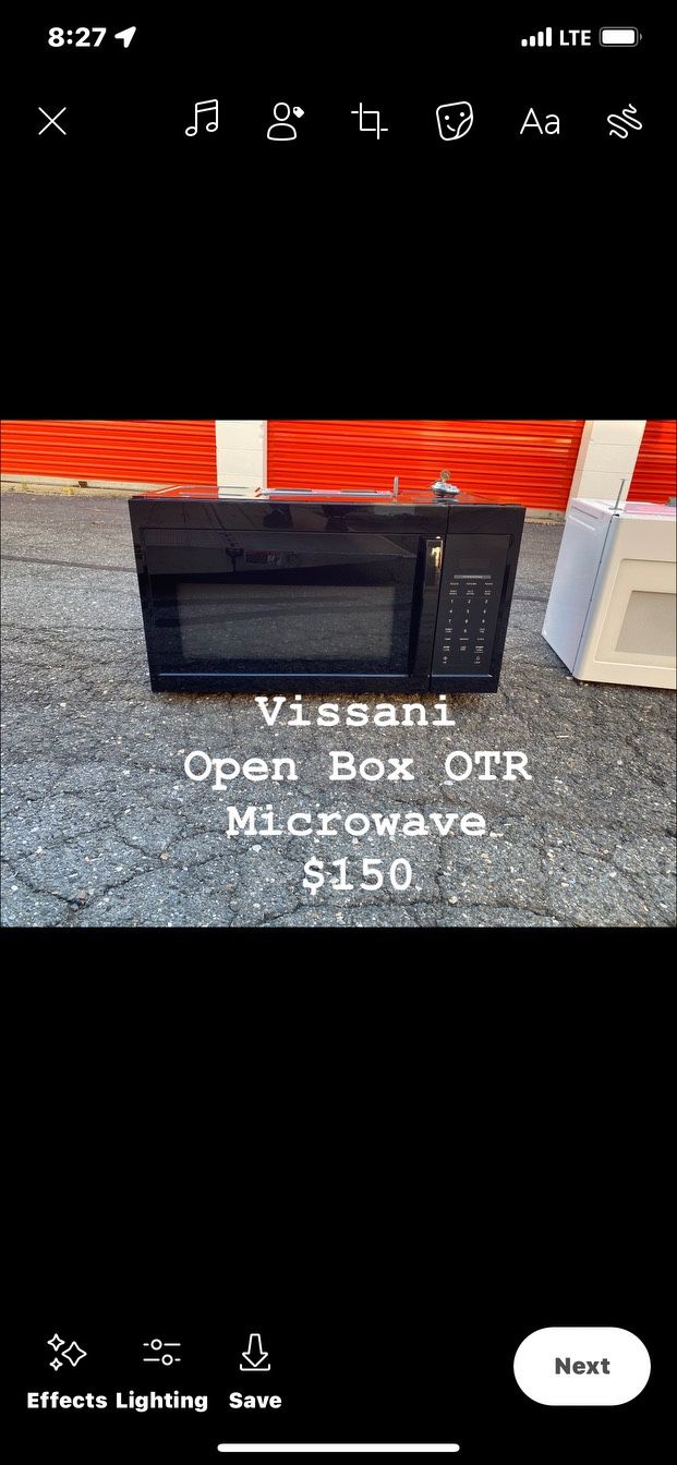 over the range microwave 