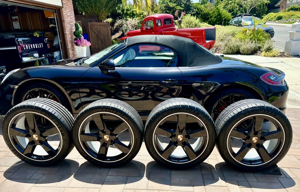 PORSCHE OEM 2013-2016 981 Boxter Cayman S 19” Wheels w/ Goodyear Eagle F1 tires