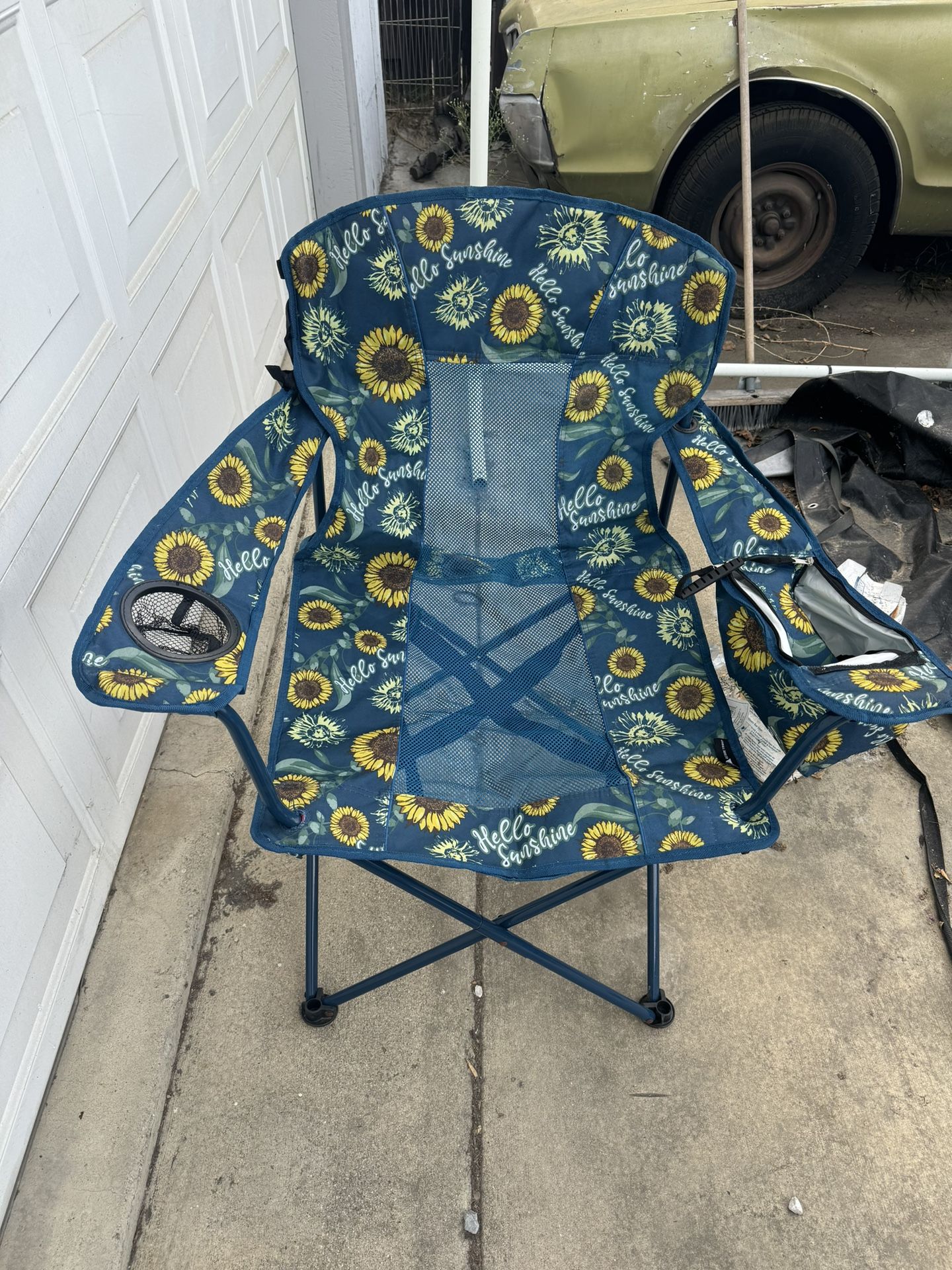 Sunflower Camping Chair With Bag