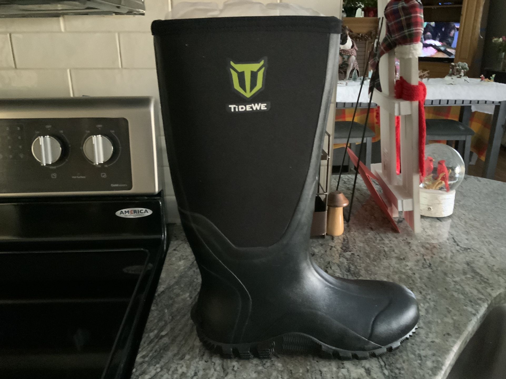 TIDEWE  Rubber Boots For Men Size 10 