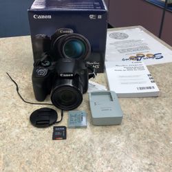Canon PowerShot SX540 Digital Camera With 50x Optical Zoom WiFi  1 Battery Charger Original Box & 1 32GB SD Card