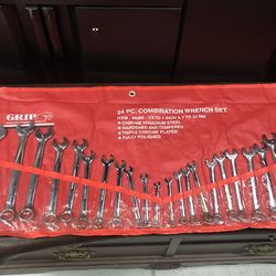GRIP 24 piece combination wrench set