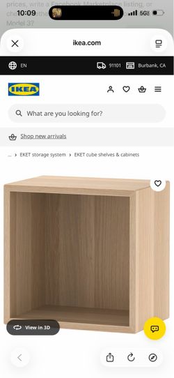 Total 4 IKEA EKET Wall Cabinet Cube Shelf