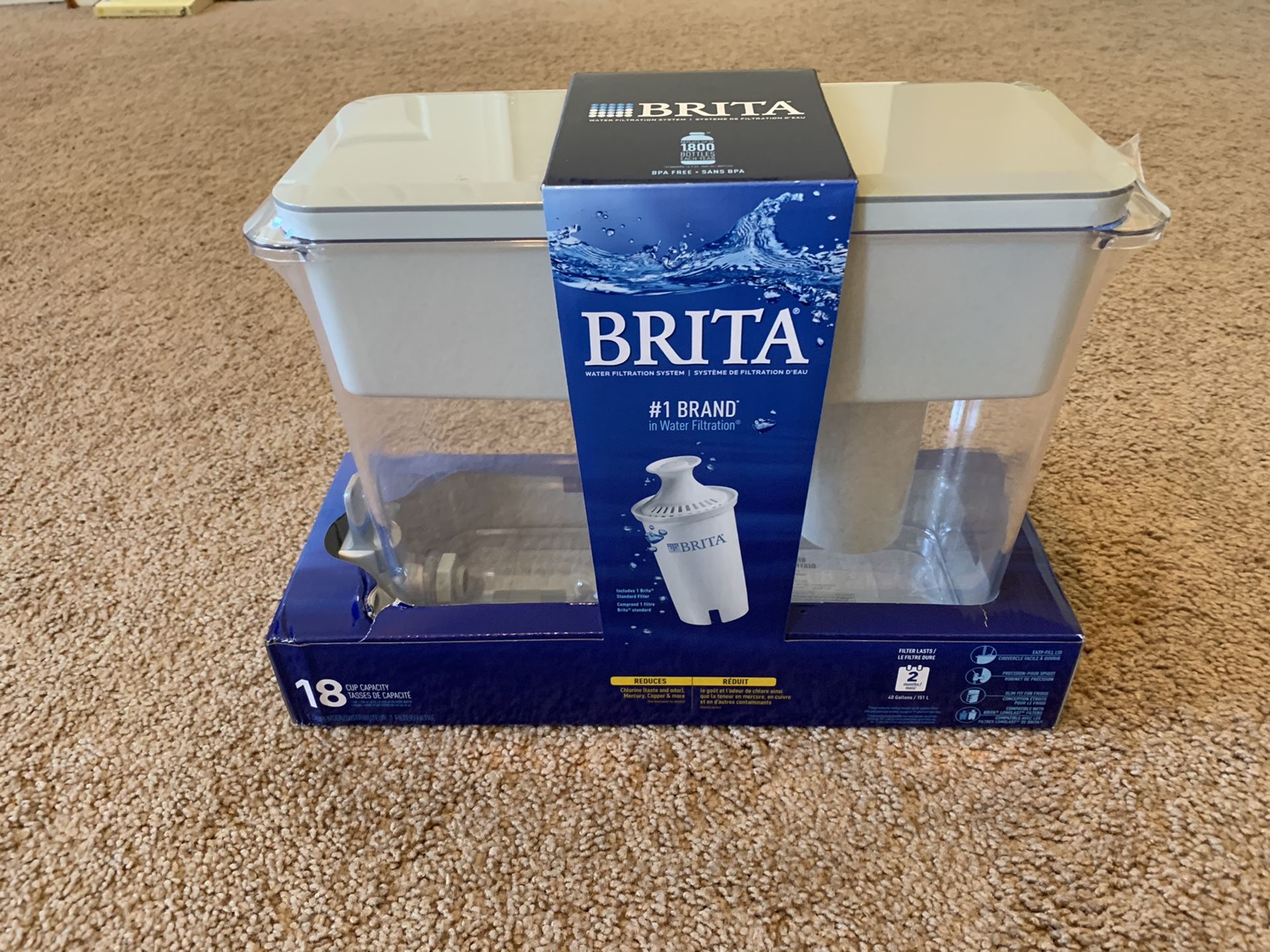 Brand new Brita 18 cup water dispenser