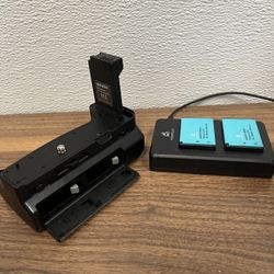 Camera Battery Grip For Canon Eos RP + Battery Replacements And Charger 