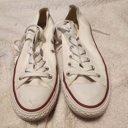 Converse White And Navy Men 6 Women 8