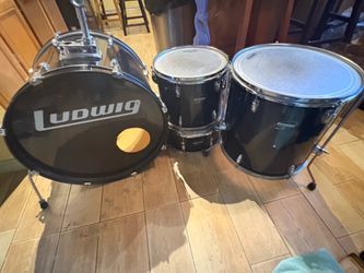 Ludwig Accent CS Combo 4-Piece Drum Shell Pack (Black)