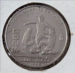 FIFA world cup 1986 Mexico commemorative coin
