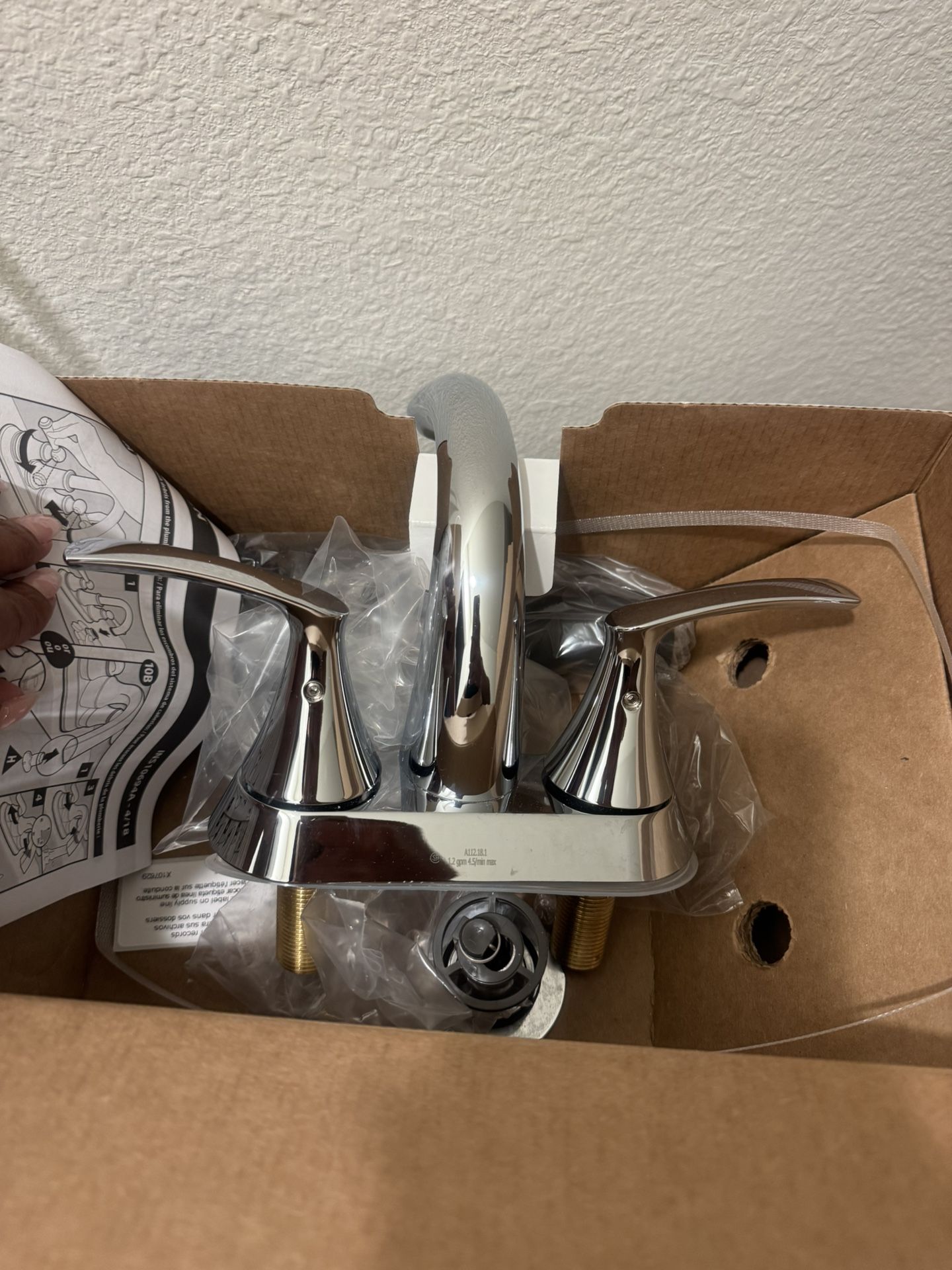 Kitchen Sink Faucet + 2 Bathroom Faucets/Towel Rack/Toilet Paper Holder Set