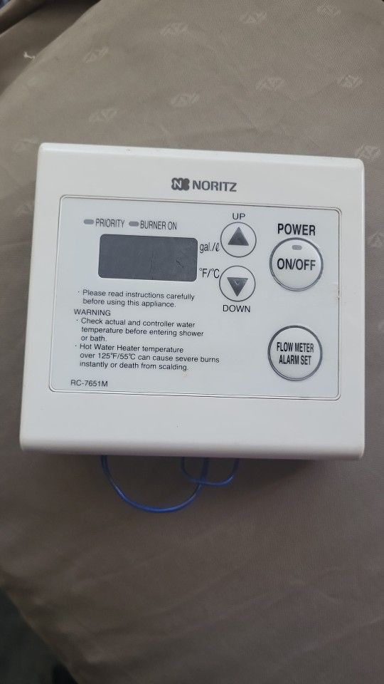 Noritz RC-7651M Remote Control for Tankless Heaters/ Control Remote Marca NORITZ PARA CALENTON 