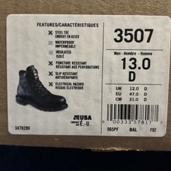 4 pairs of of size 13 Steel Toed Boots